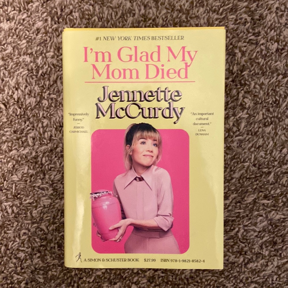 Jeanette Mccurdy ‘I’m Glad My Mom Died’ hardcover book- like new condition